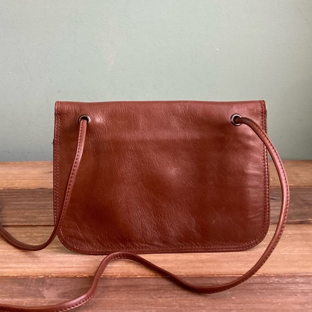 Rare Vintage LUBE Soft Italian Leather Bag - Picture 9 of 10